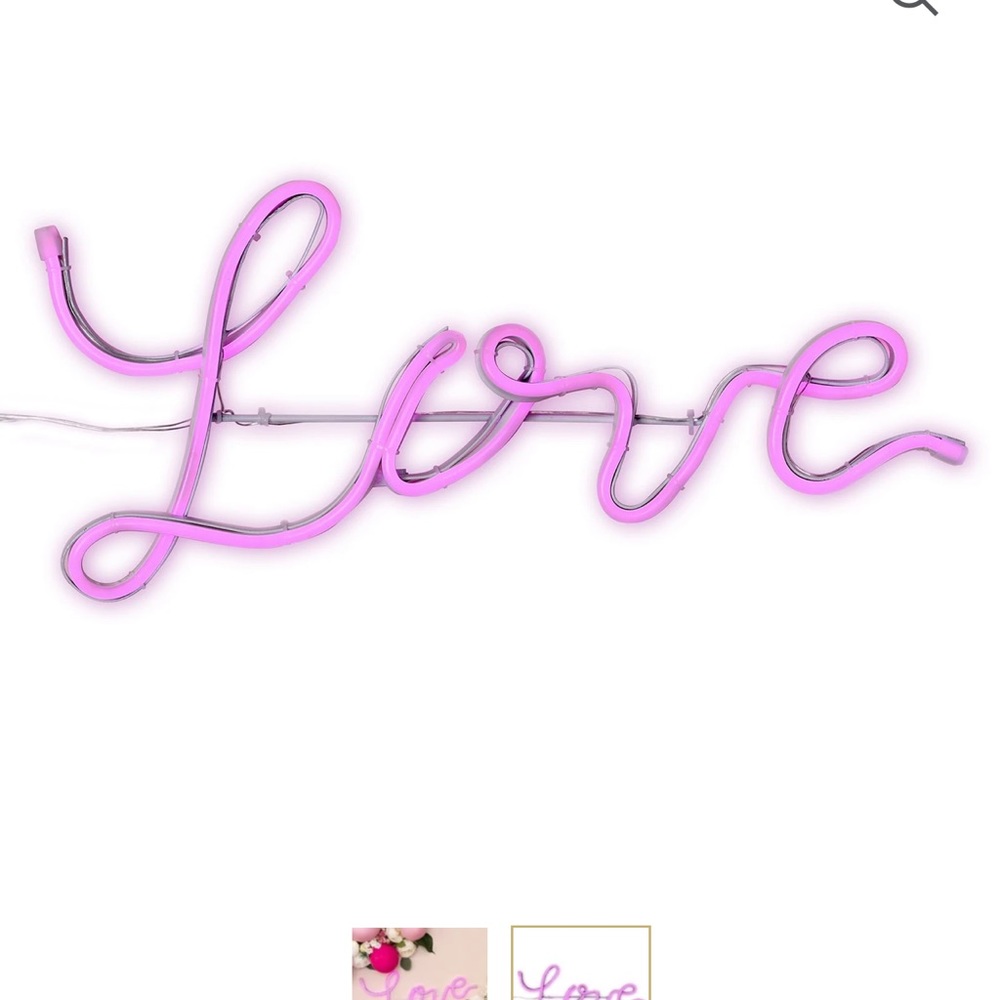 Neon love sign
